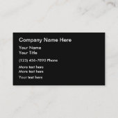 Carte De Visite Services de paysagisme professionnels (Dos)