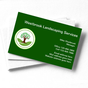 Carte De Visite Services de paysagisme professionnels