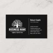 Carte De Visite Services de paysagisme professionnels Logo Arbre B (Dos)