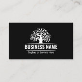 Carte De Visite Services de paysagisme professionnels Logo Arbre B (Devant)
