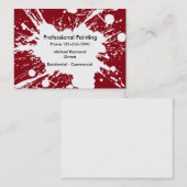 Carte De Visite Services de peinture (Devant / Derrière)