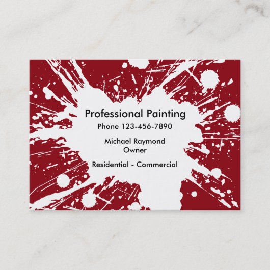 Carte De Visite Services de peinture (Devant)