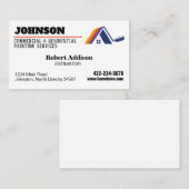 Carte De Visite Services de peinture commerciale et résidentielle (Devant / Derrière)