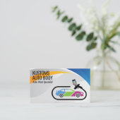 Carte De Visite Services de peinture de carrosserie automatique |  (Debout devant)