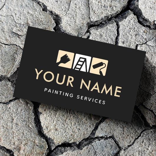 Carte De Visite Services de peinture de maison moderne Échelle de 