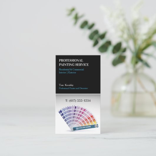 Carte De Visite Services de peinture | Décorateur (Debout devant)