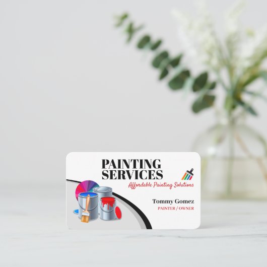 Carte De Visite Services de peinture | Paint Rollers (Debout devant)