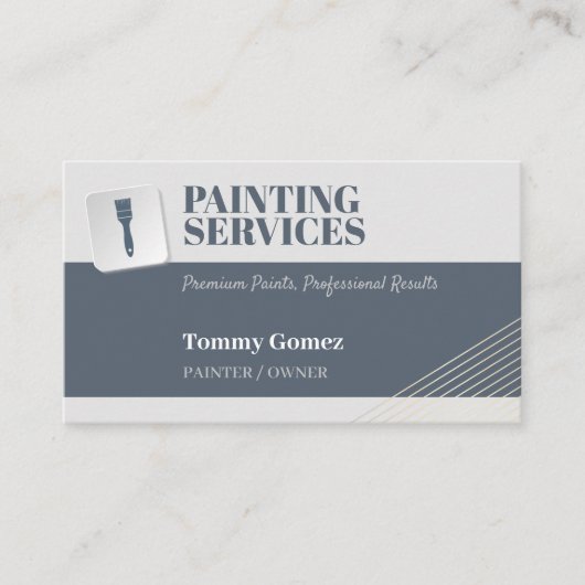 Carte De Visite Services de peinture | Paint Rollers (Devant)