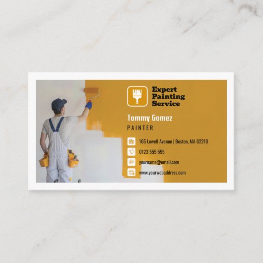 Carte De Visite Services de peinture | Peintre (Devant)