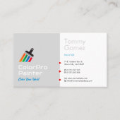 Carte De Visite Services de peinture | Peintre (Devant)
