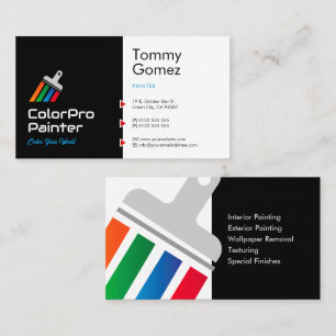 Carte De Visite Services de peinture   Peintre