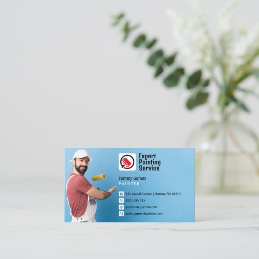 Carte De Visite Services de peinture | Peintre (Debout devant)
