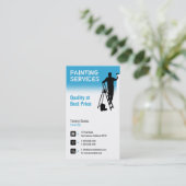 Carte De Visite Services de peinture | Peintre au travail (Debout devant)