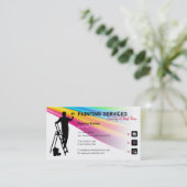 Carte De Visite Services de peinture | Peintre au travail (Debout devant)