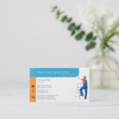 Carte De Visite Services de peinture | Peintre au travail (Debout devant)