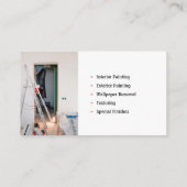 Carte De Visite Services de peinture | Peintres (Dos)
