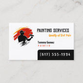 Carte De Visite Services de peinture | Peintres (Devant)
