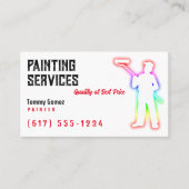 Carte De Visite Services de peinture | Peintres (Devant)