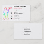 Carte De Visite Services de peinture | Peintres (Devant / Derrière)
