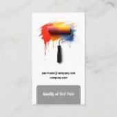 Carte De Visite Services de peinture | Peintres (Dos)