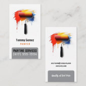 Carte De Visite Services de peinture | Peintres (Devant / Derrière)