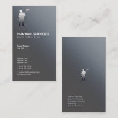 Carte De Visite Services de peinture | Peintres Argent (Devant / Derrière)