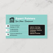 Carte De Visite Services de peinture | Peintres experts (Dos)