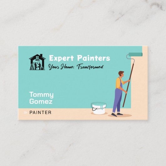 Carte De Visite Services de peinture | Peintres experts (Devant)