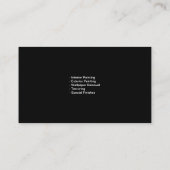 Carte De Visite Services de peinture | Peintres Noirs (Dos)