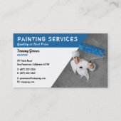 Carte De Visite Services de peinture | Peintres professionnels (Devant)