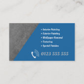 Carte De Visite Services de peinture | Peintres professionnels (Dos)