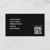 Carte De Visite Services de peinture | Professionnel (Dos)