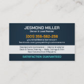 Carte De Visite Services de peinture professionnelle - Bus pour pe (Dos)