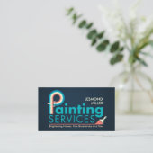 Carte De Visite Services de peinture professionnelle - Bus pour pe (Debout devant)