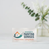Carte De Visite Services de peinture professionnelle - Peintre de  (Debout devant)