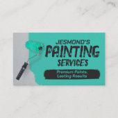 Carte De Visite Services de peinture professionnelle - Peintre de  (Devant)