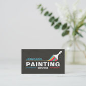 Carte De Visite Services de peinture professionnelle - Peintre de  (Debout devant)