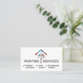 Carte De Visite Services de peinture professionnelle - Peintre de  (Debout devant)