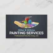 Carte De Visite Services de peinture professionnelle - Peintre de  (Devant)