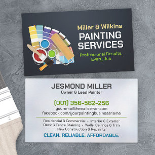 Carte De Visite Services de peinture professionnelle - Peintre de 