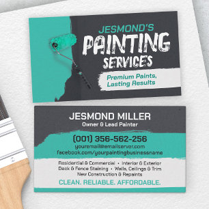 Carte De Visite Services de peinture professionnelle - Peintre de