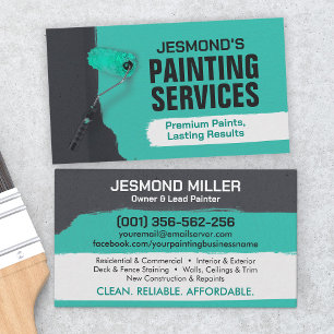 Carte De Visite Services de peinture professionnelle - Peintre de