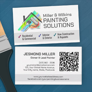 Carte De Visite Services de peinture professionnelle - Peintre de 