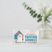 Carte De Visite Services de peinture professionnelle - Peintre de  (Debout devant)