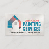 Carte De Visite Services de peinture professionnelle - Peintre de  (Devant)