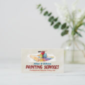 Carte De Visite Services de peinture professionnelle - Peintre de  (Debout devant)