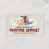 Carte De Visite Services de peinture professionnelle - Peintre de  (Devant)