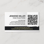 Carte De Visite Services de peinture professionnelle - Peintre en  (Dos)