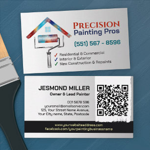 Carte De Visite Services de peinture professionnelle - Peintre en