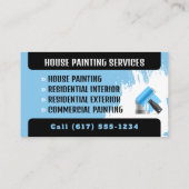 Carte De Visite Services de peinture professionnelle | Peinture (Dos)